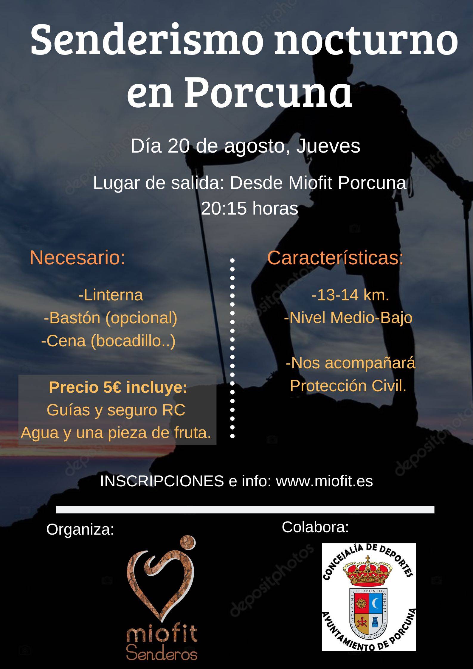 RUTA NOCTURNA - 20 DE AGOSTO (INSCRIPCIONES ABIERTAS)